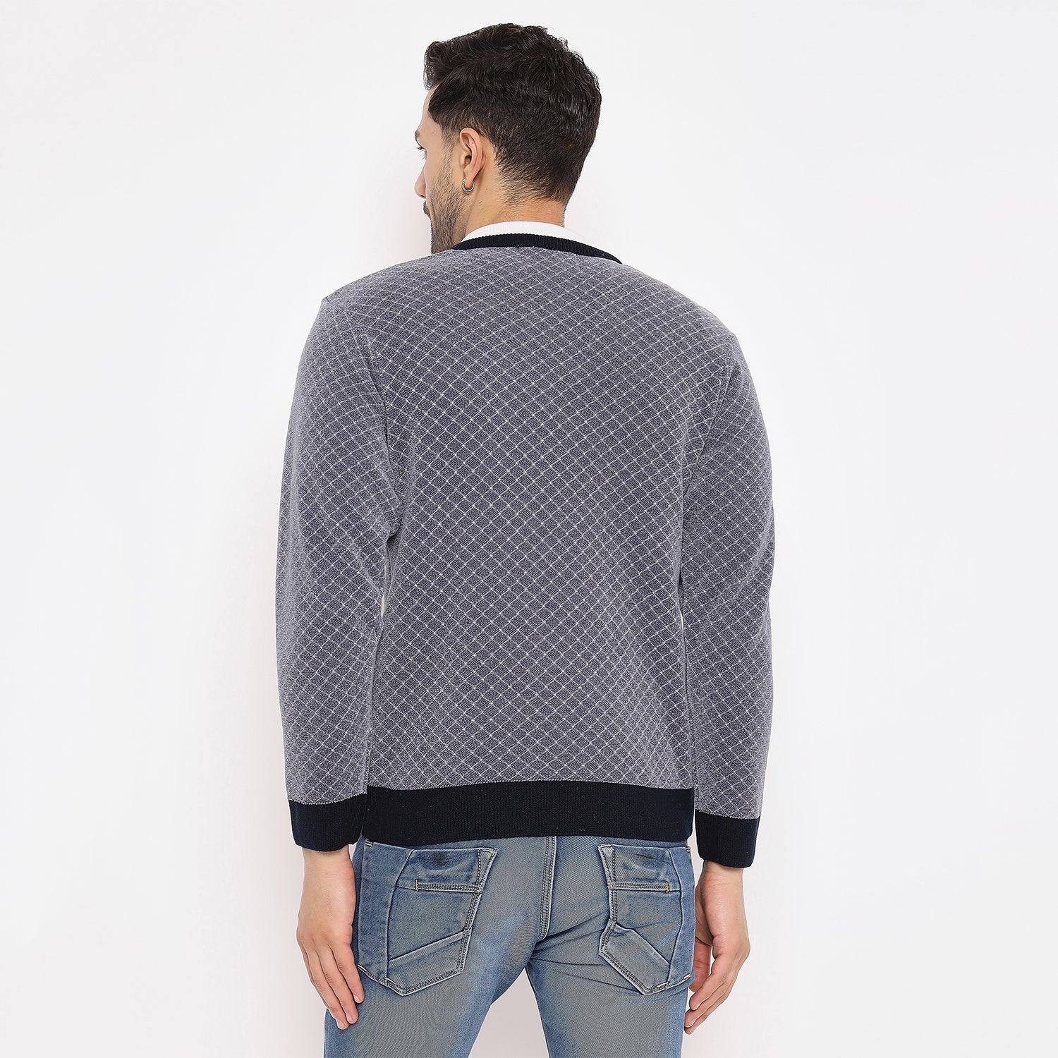 Duke Urban Men Full Sleeve V Neck Pullover (SDS2139)
