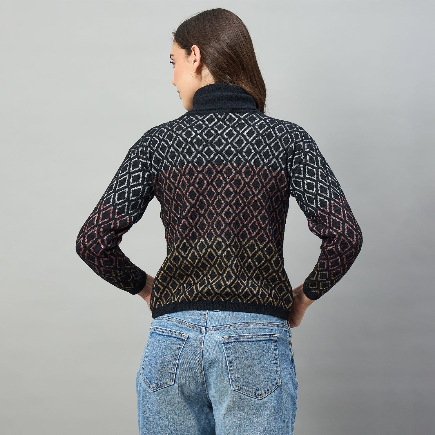 Duke Urban Wome Full Sleeve High Neck Sweater (SDS1392)