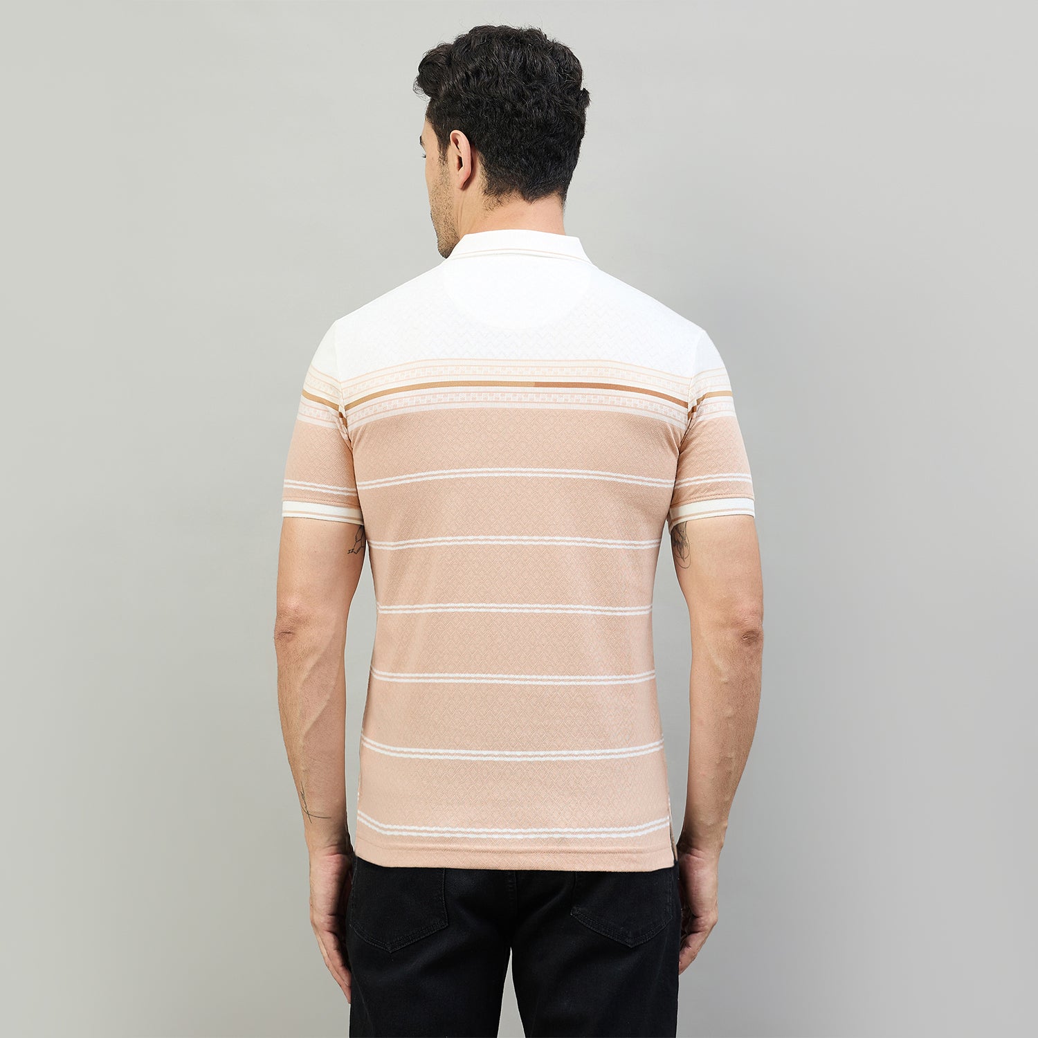 Duke Urban Men Half Sleeve Cotton Smart Fit Casual T-shirt (LF7915)