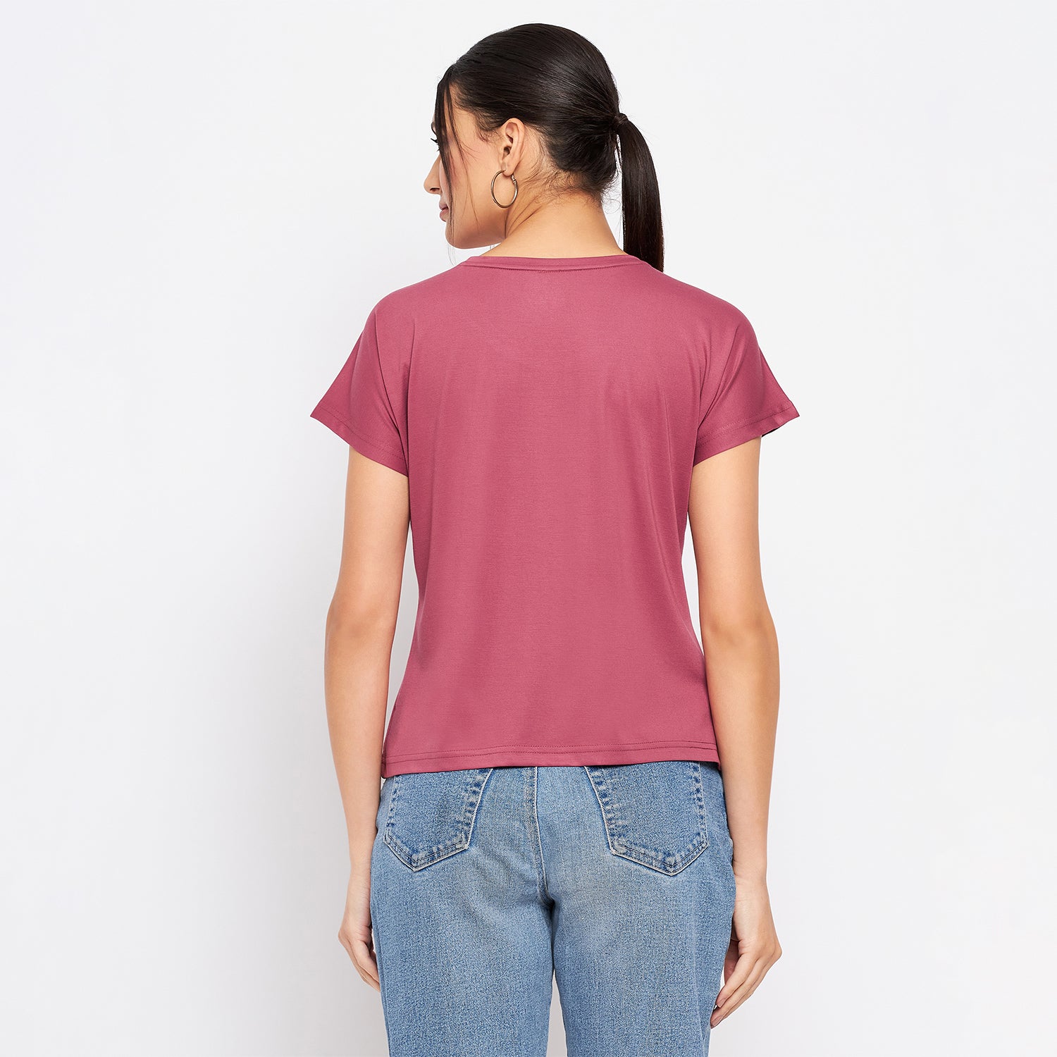 Duke Stardust Women Round Neck Short Sleeve Printed Crop Top (LFX902)