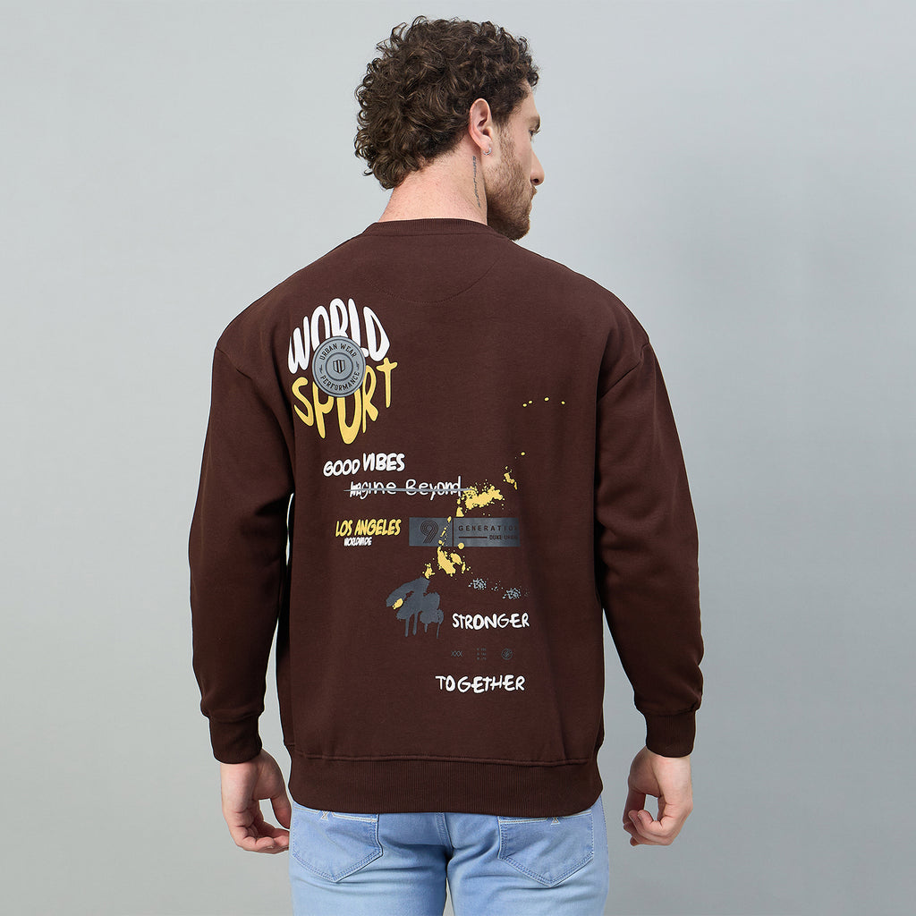 Duke Urban Men Round Neck Oversized Sweatshirt (LF6452)
