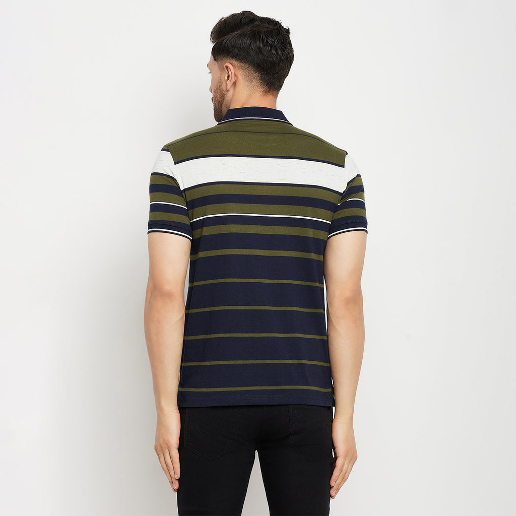 Duke Stardust Men Half Sleeve Polo Neck Cotton T-shirt (LF5881)