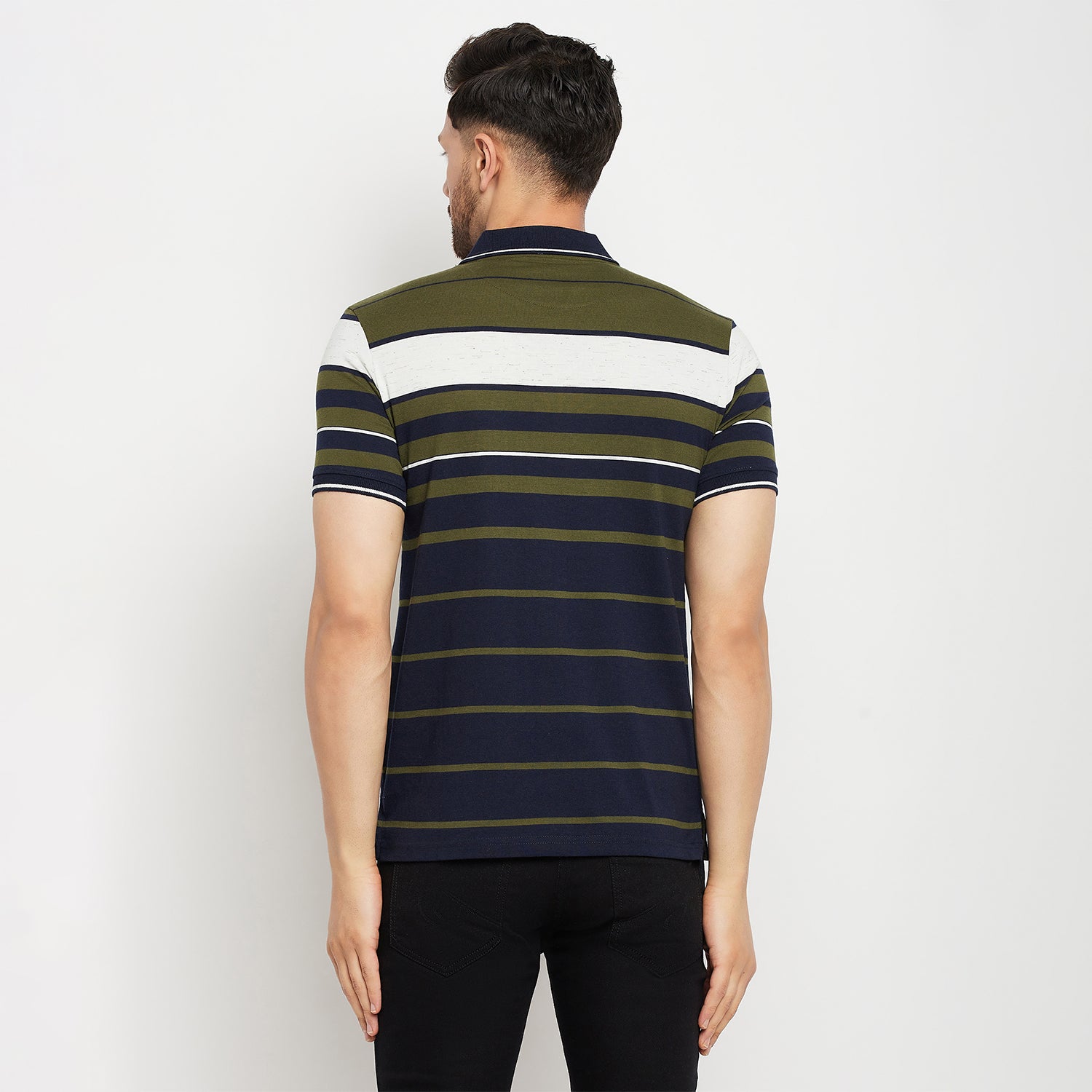 Duke Stardust Men Half Sleeve Polo Neck Cotton T-shirt (LF5881)
