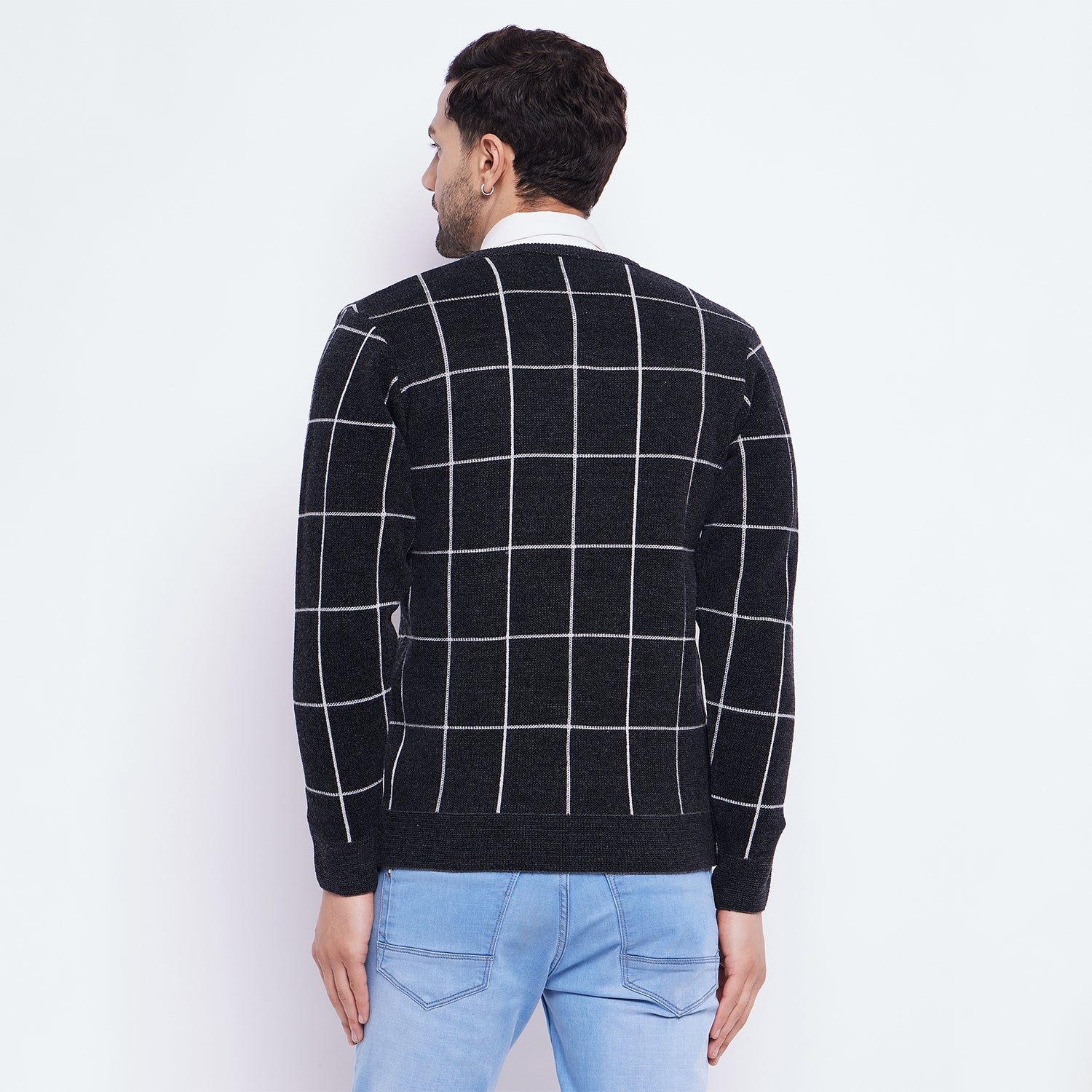 Duke Urban Men Full Sleeve V Neck Sweater (SDS2141)