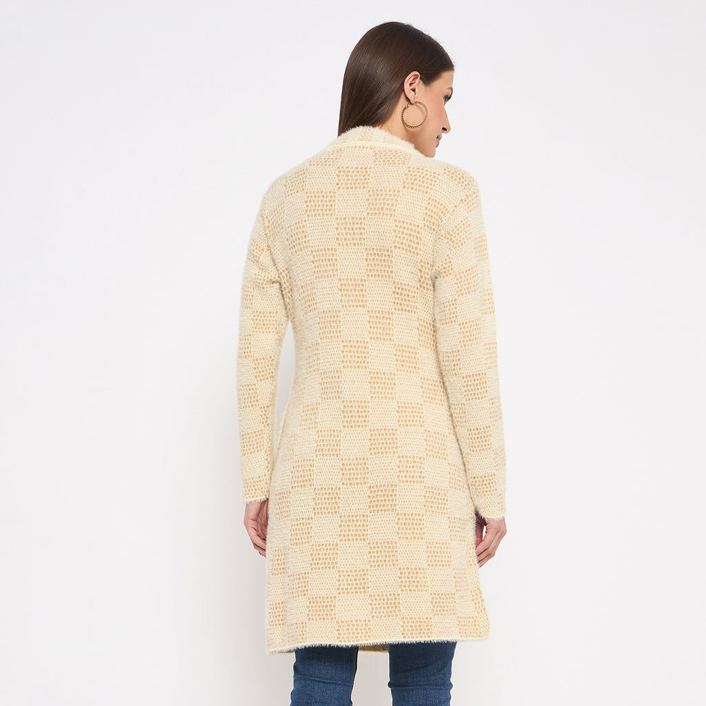 Duke Urban Women Full Sleeve Round Neck Long Coat (SDS1206)
