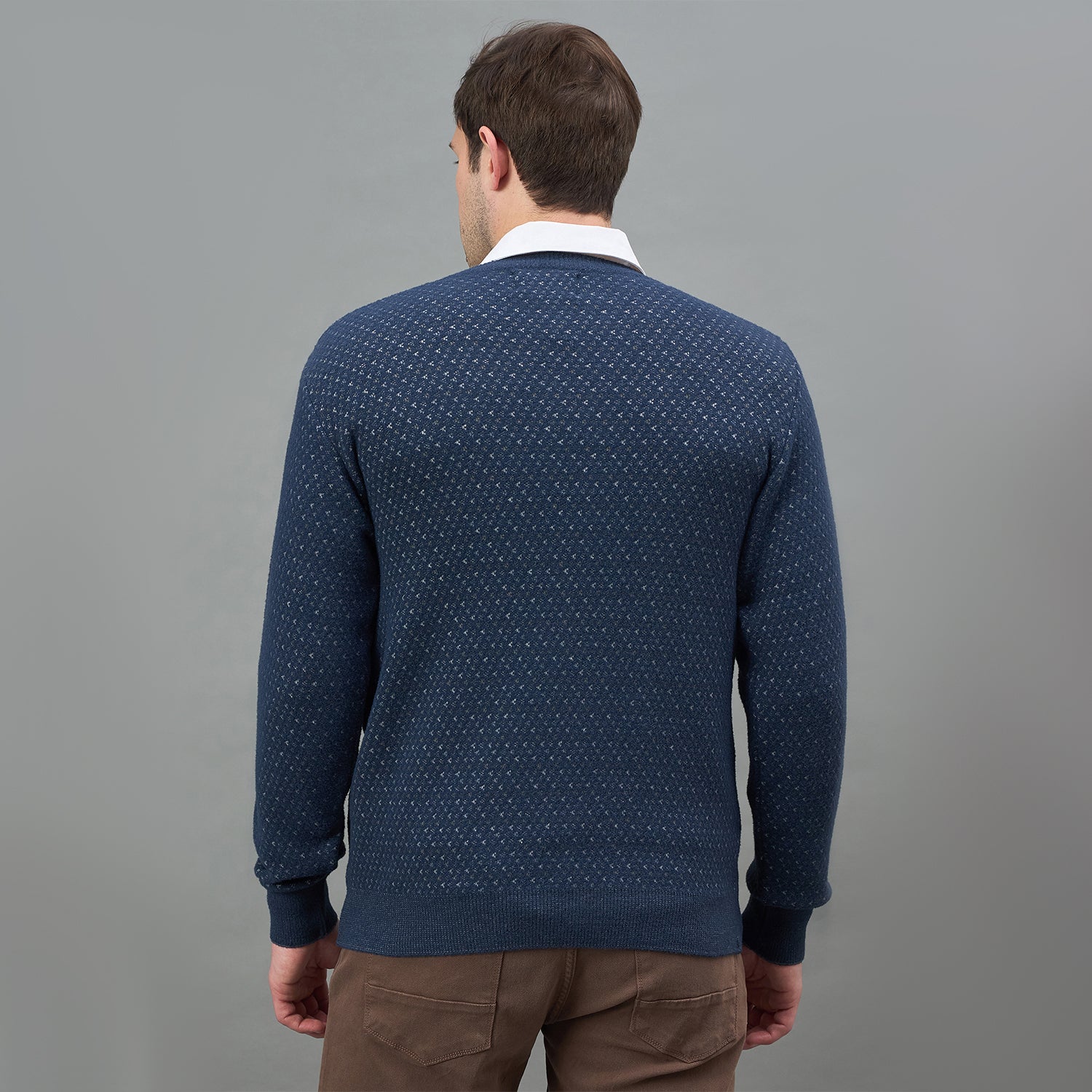 Duke Urban Men Full Sleeve V Neck Regular Sweater (SDS2403)