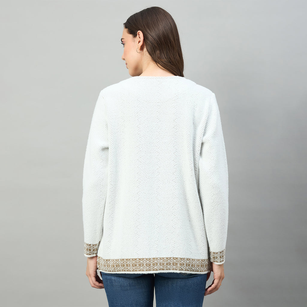 Duke Urban Women Full Sleeve Round Neck Cardigan (SDS1445)