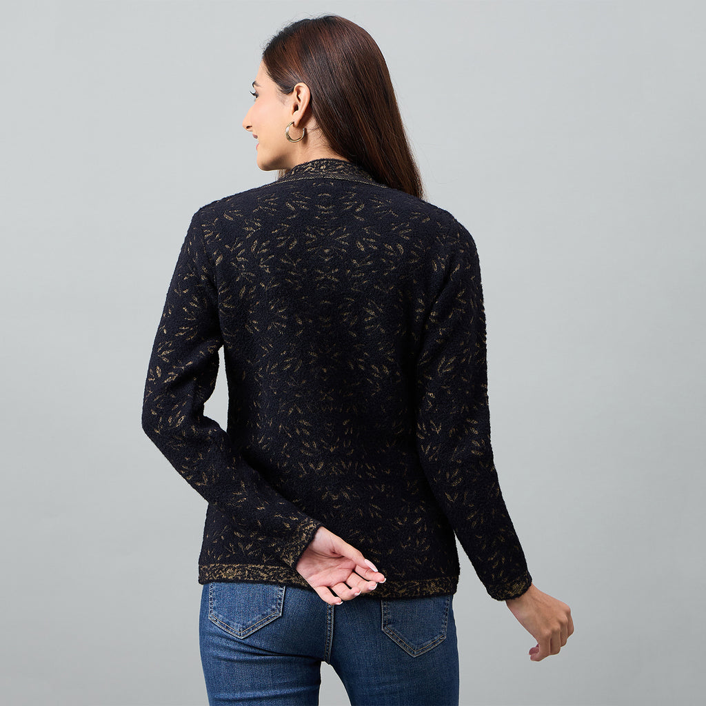 Duke Urban Women Full Sleeve Front Open Regular Cardigan (SDS1303)