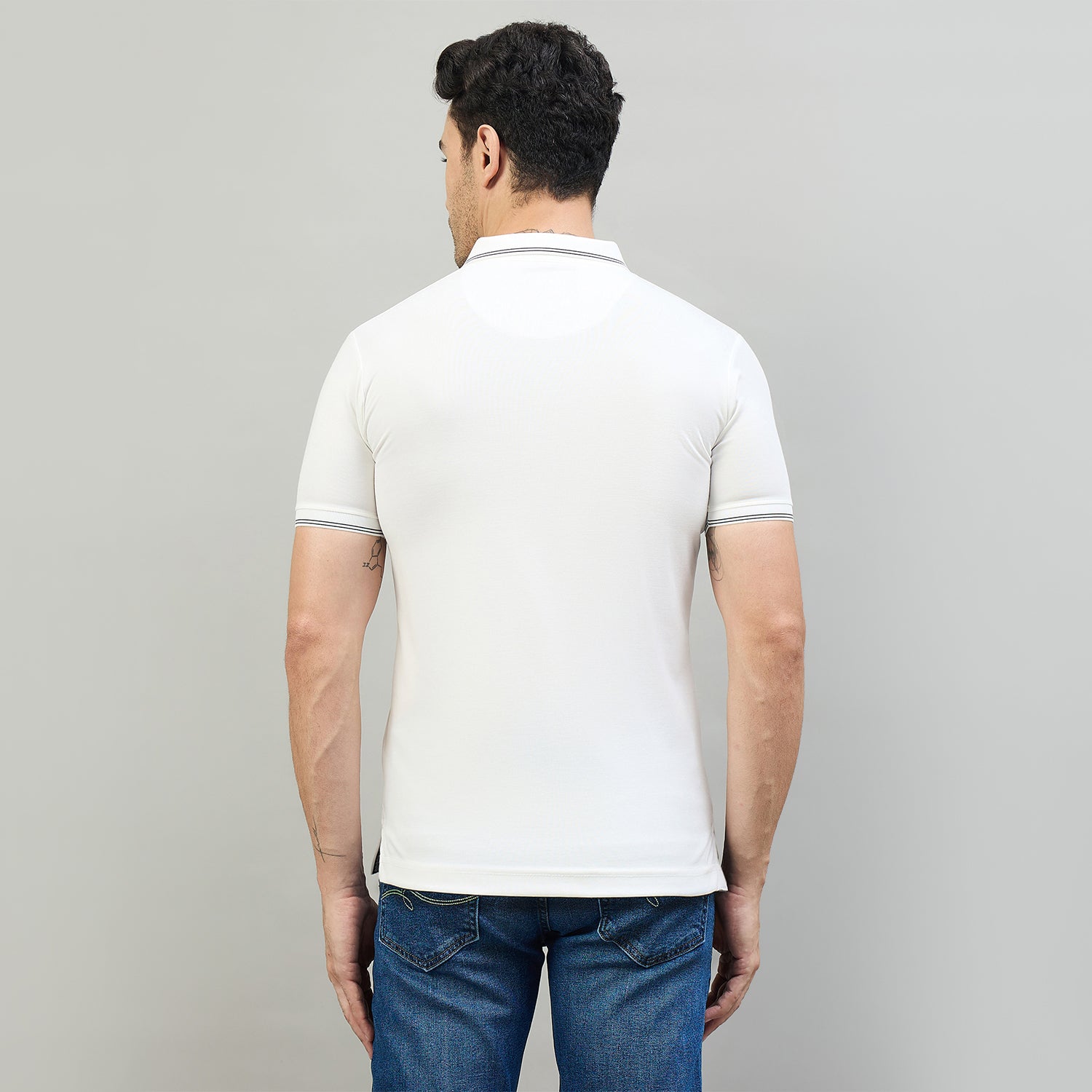 Duke Urban Men Half Sleeve Cotton Smart Fit Casual T-shirt (LF7932)