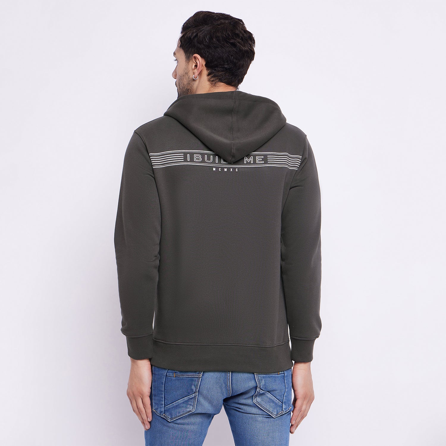 Duke Urban Men Half Zip Hooded Sweatshirt (LF6251)