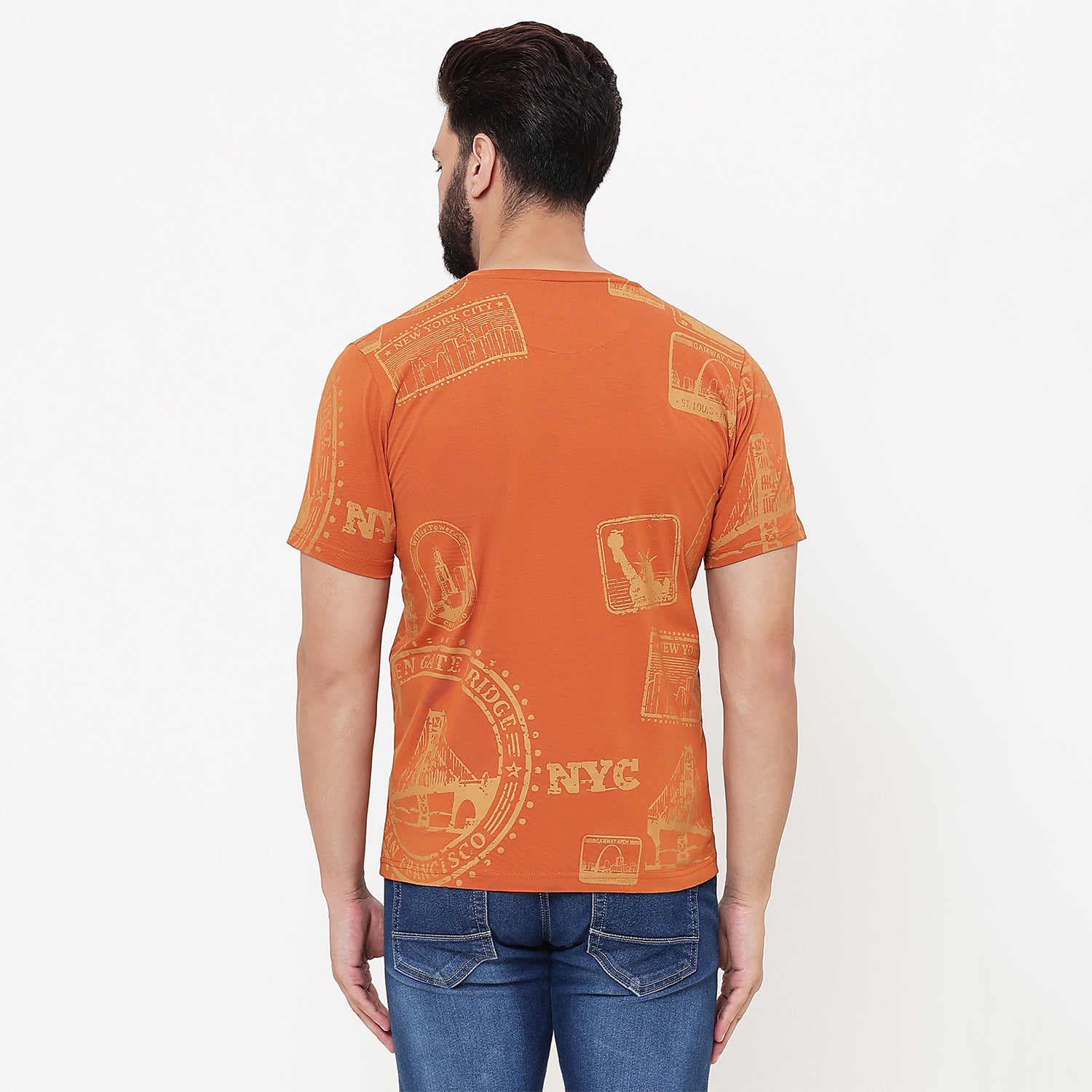 Duke Urban Men Half Sleeve Cotton Tshirt (LF7221)