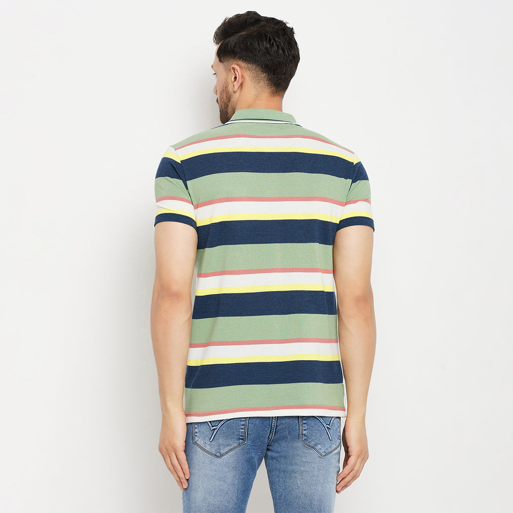 Duke Stardust Men Half Sleeve Polo Neck Cotton T-shirt (1069)