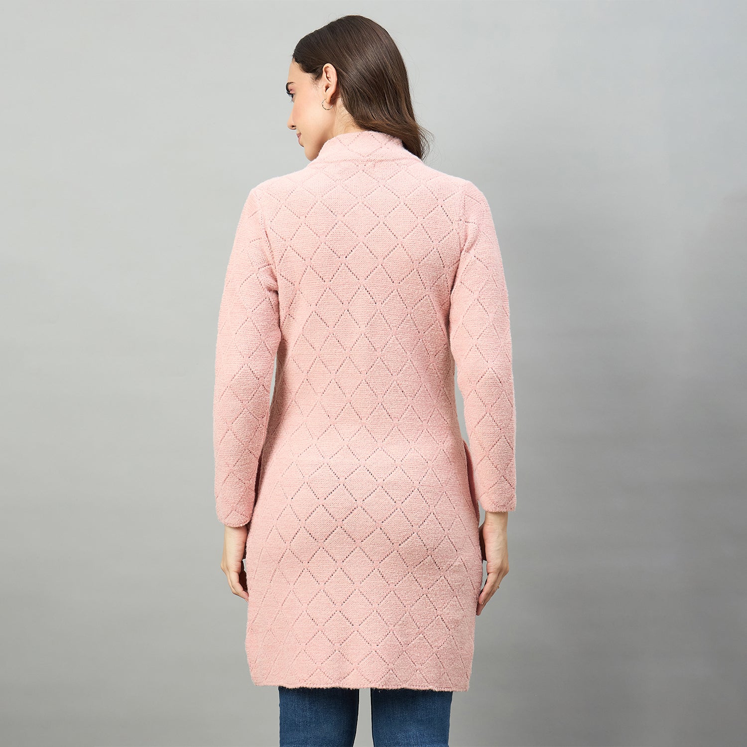 Duke Urban Women Collared Full Sleeve Regular Sweater (SDS1462)