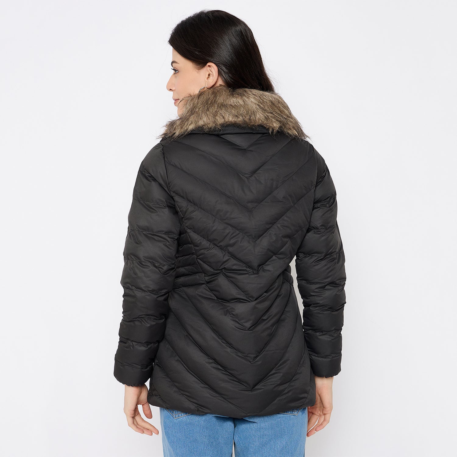 Duke Urban Women Full Sleeve Quilted Jacket (SDZ4168)