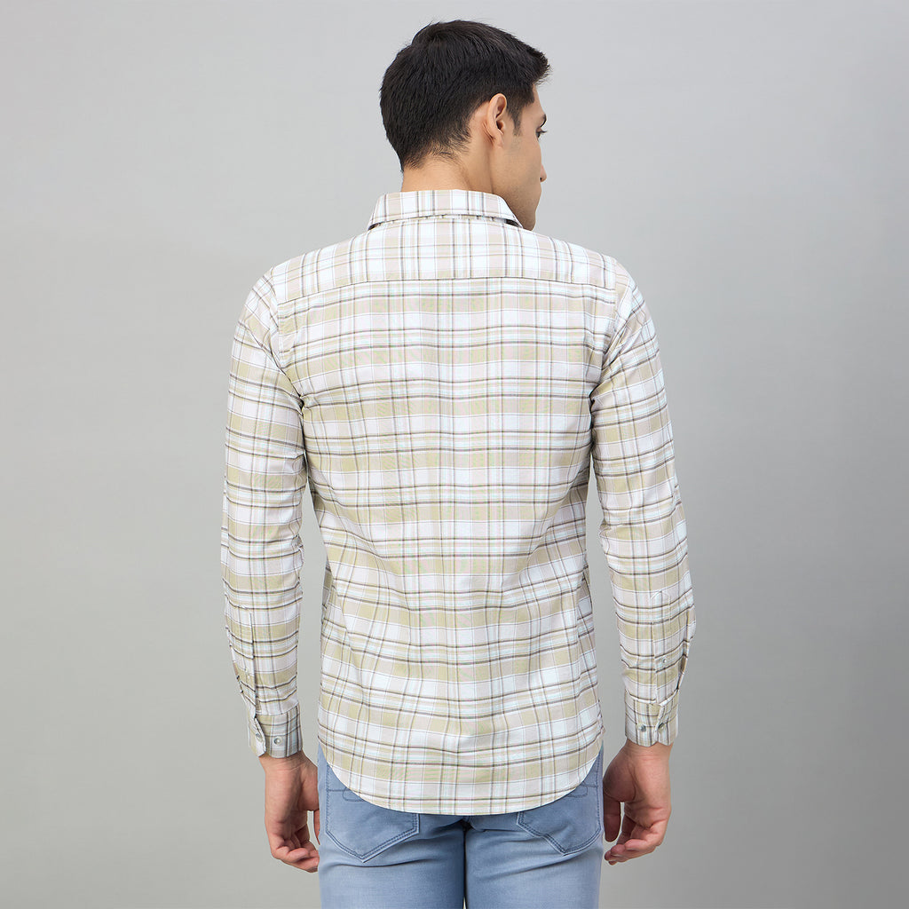 Duke Men Slim Fit Full Sleeve Oxford Cotton Shirt (SDO5CKDB)