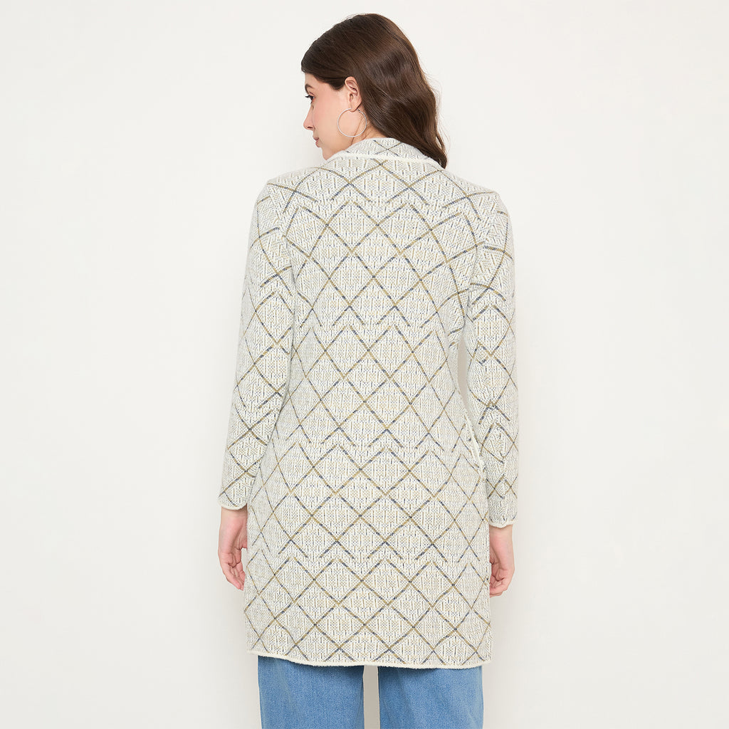 Duke Urban Women Full Sleeve Long Coat Type Sweater (SDS1317)