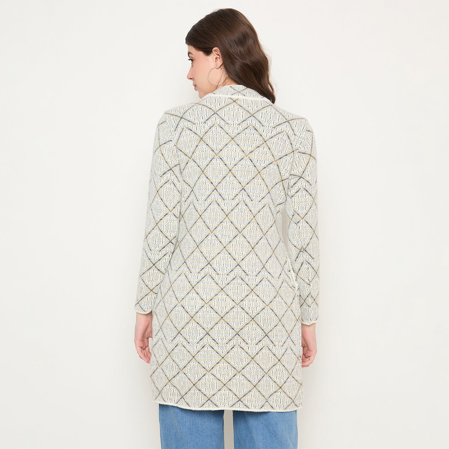 Duke Urban Women Full Sleeve Long Coat Type Sweater (SDS1317)