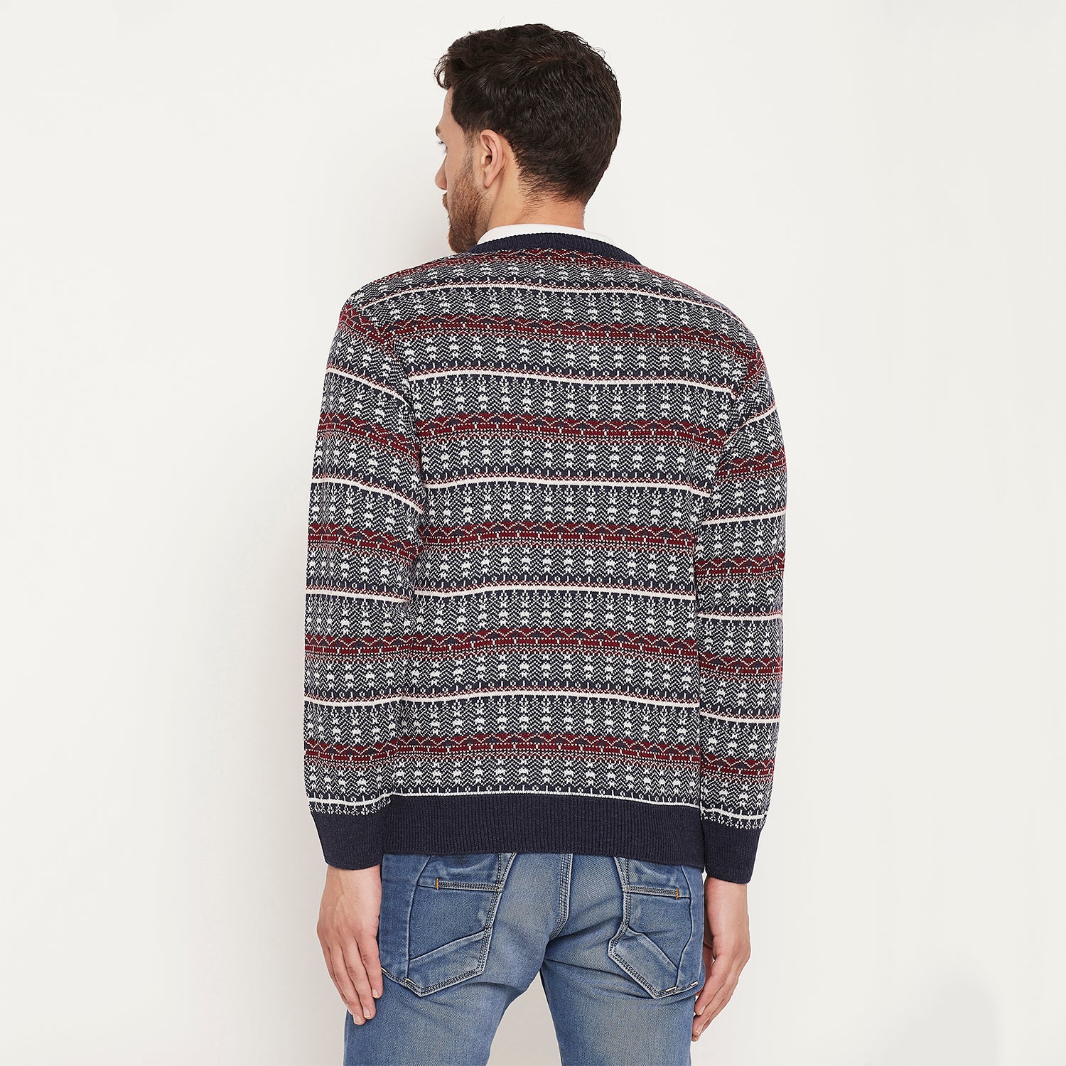 Duke Urban Men Full Sleeve V Neck Sweater (SDS2138)