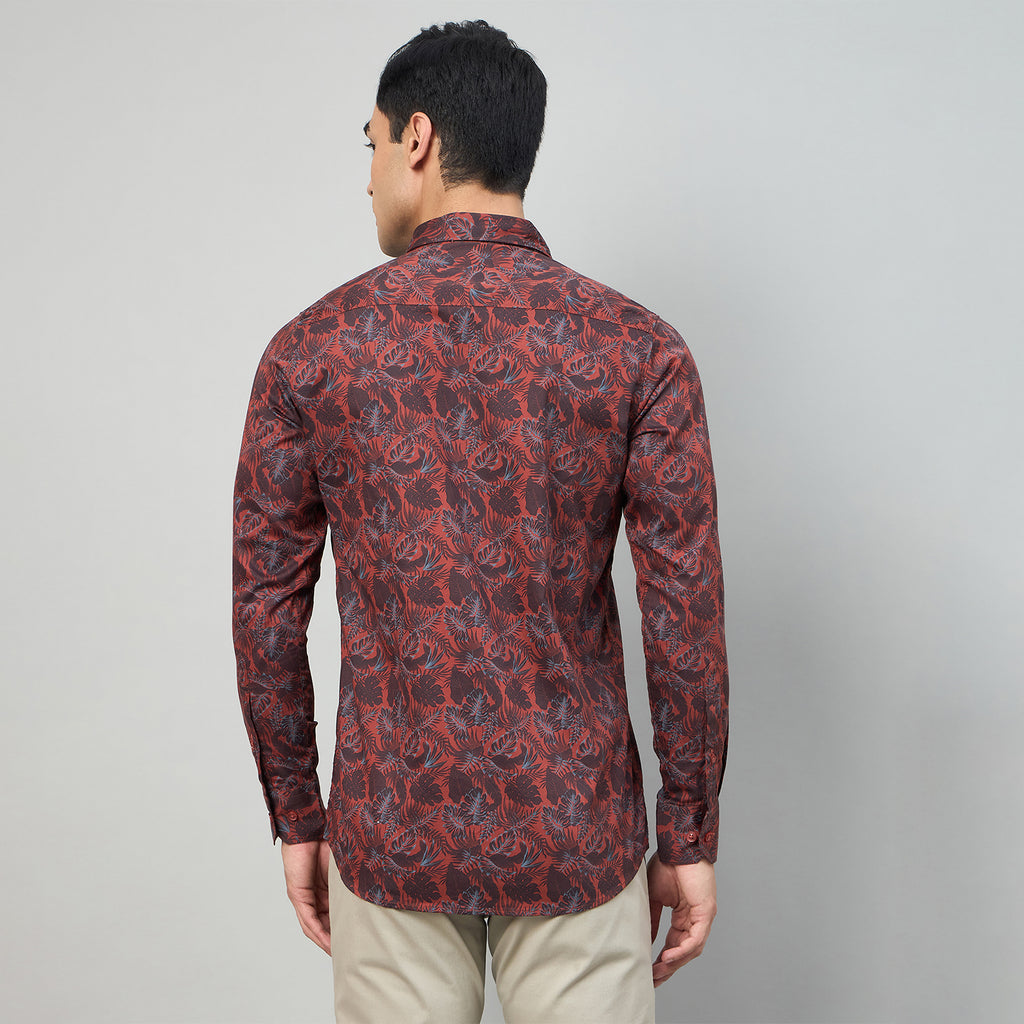 Duke Men Slim Fit Full Sleeve Short Style Cotton Shirt (SDO8PRBP)