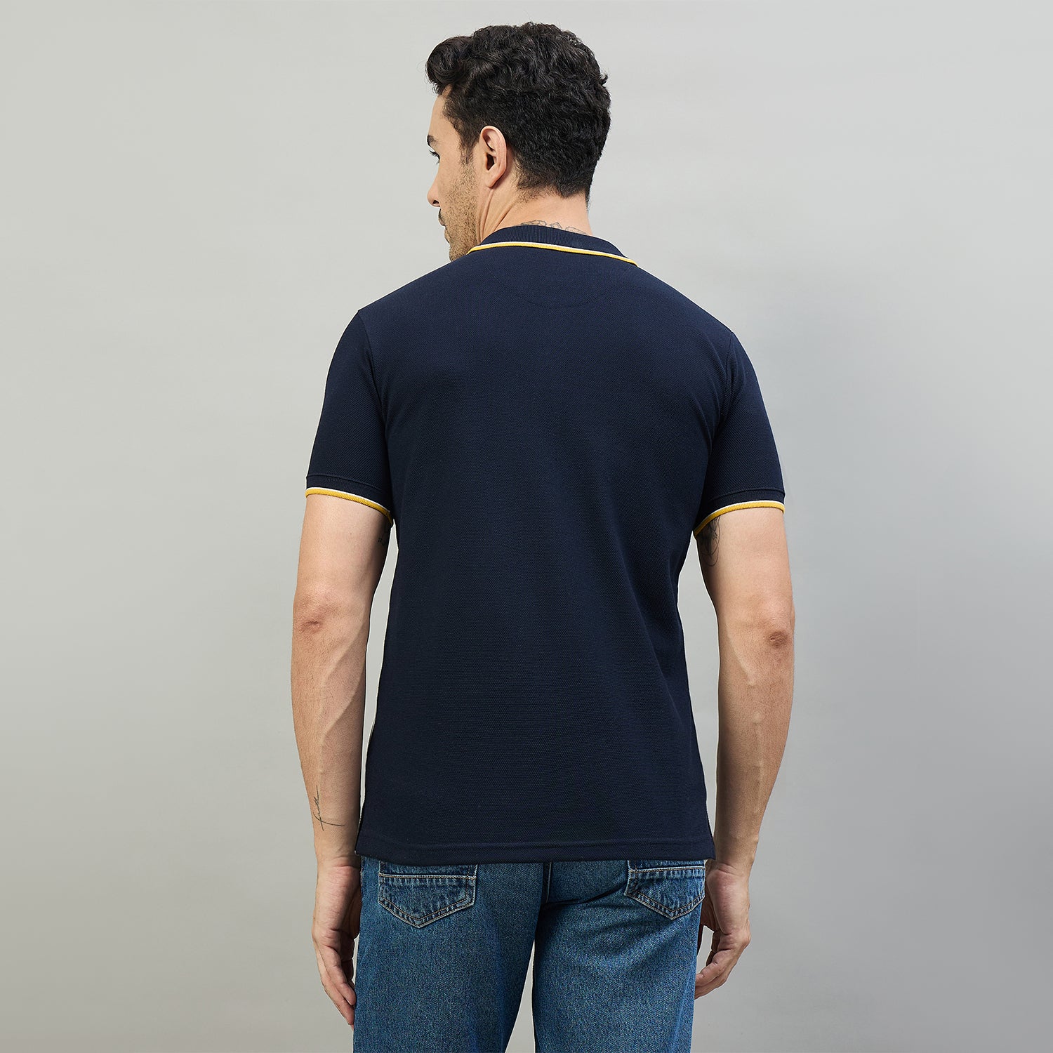 Duke Urban Men Half Sleeve Cotton Smart Fit Casual T-shirt (LF7966)
