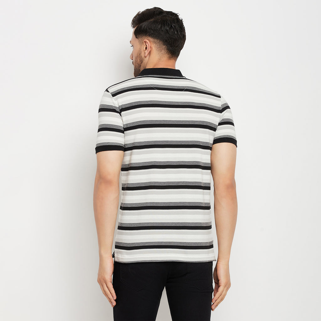 Duke Stardust Men Half Sleeve Polo Neck Cotton T-shirt (LF5846)