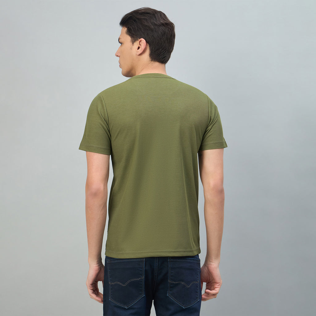 Duke Urban Men Embroidered Half Sleeve Rount Neck Tshirt (LF7522)