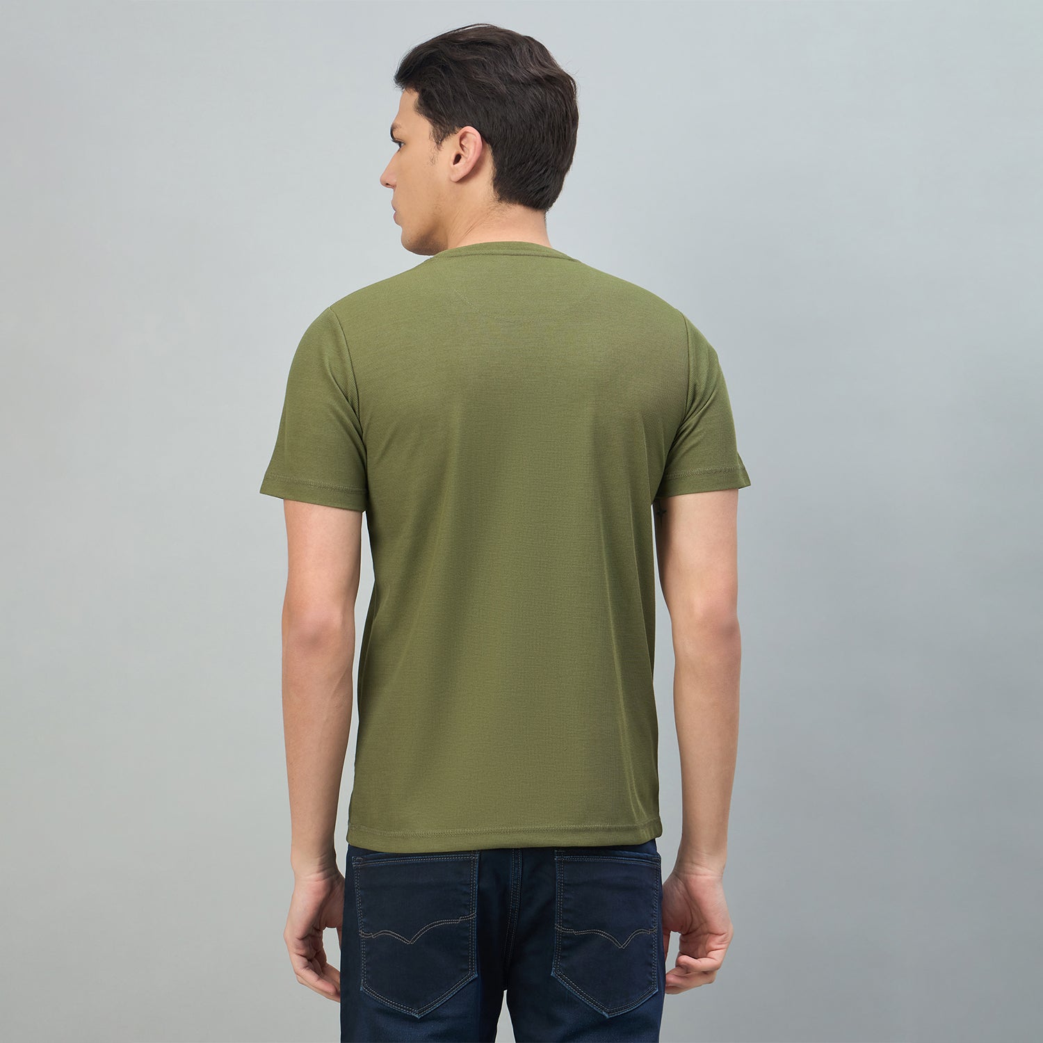 Duke Urban Men Embroidered Half Sleeve Rount Neck Tshirt (LF7522)