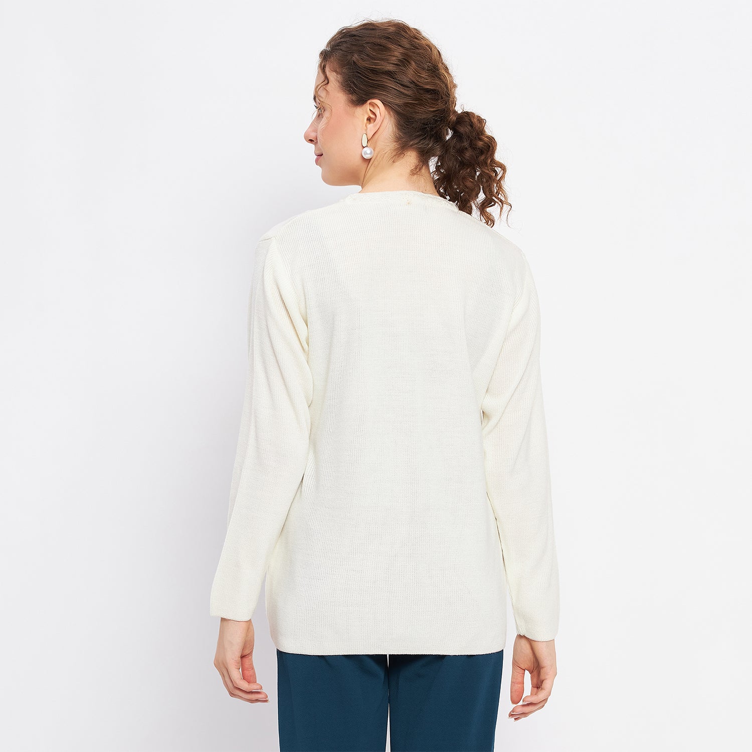 Duke Urban Women Full Sleeve Solid Cardigan (LQS9612)