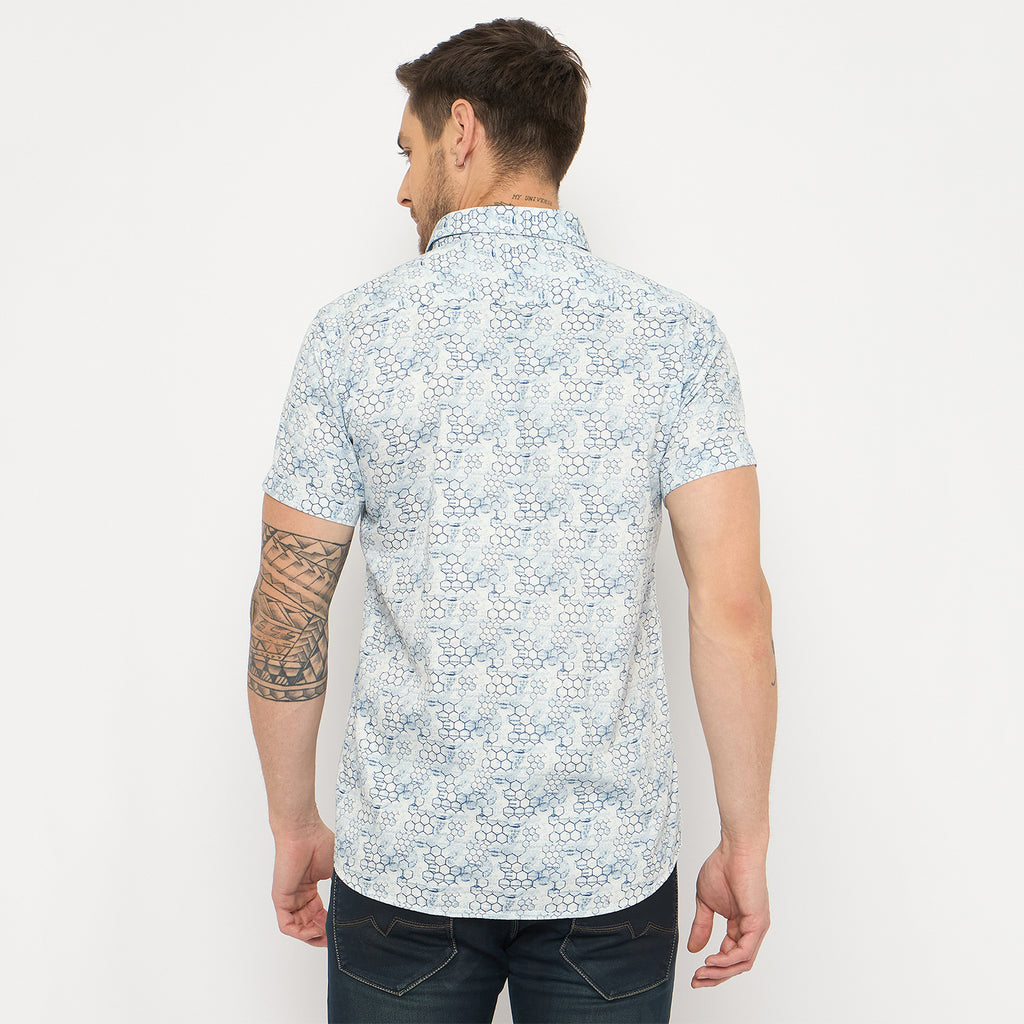 Duke Urban Men Half Sleeve Cotton Shirt (SDO4PRS)
