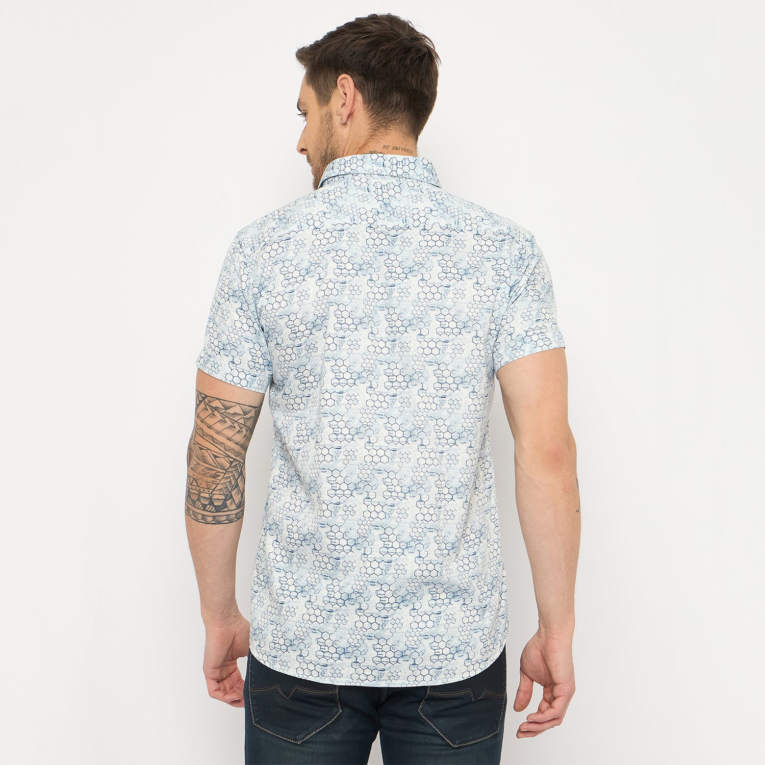 Duke Urban Men Half Sleeve Cotton Shirt (SDO4PRS)