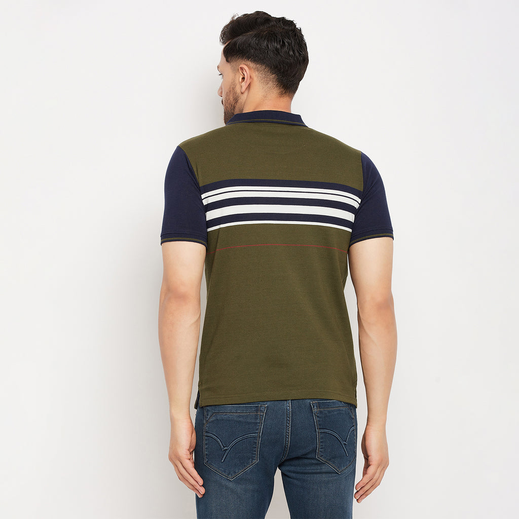 Duke Stardust Men Half Sleeve Polo Neck Cotton T-shirt (LF5721)