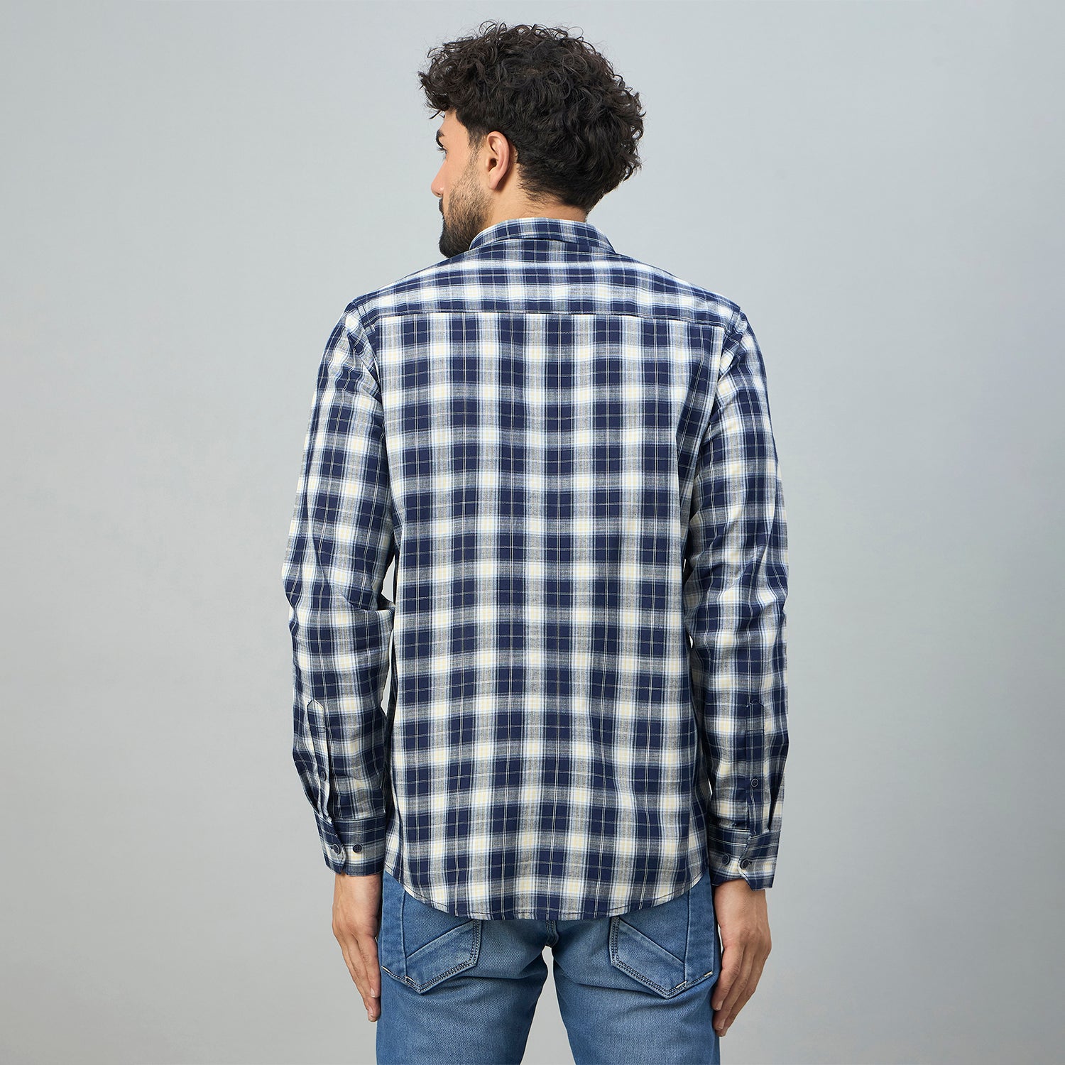 Duke Urban Men Shortstyle Checkered Shirt (SDO7CKBU)