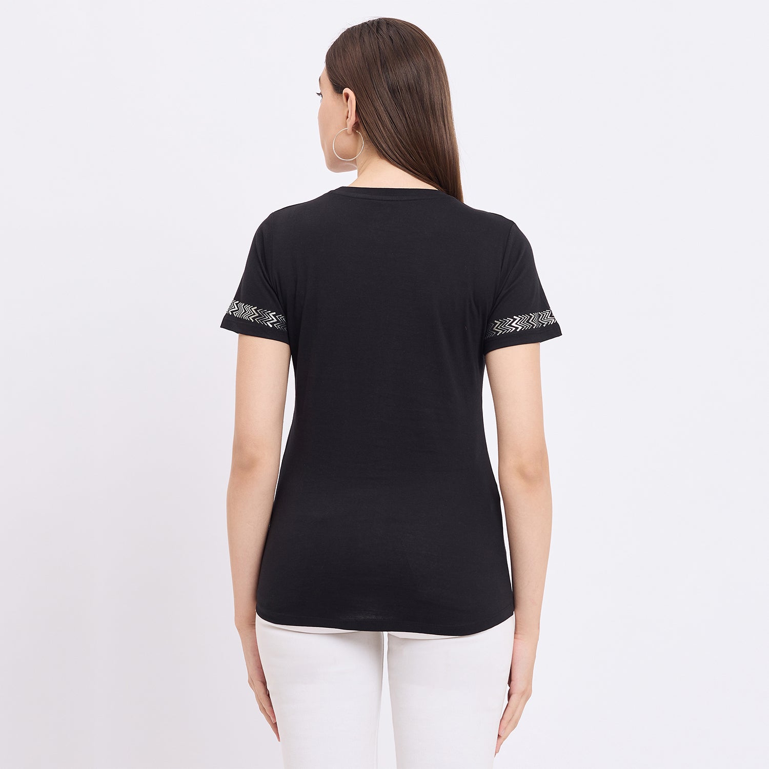 Duke Urban Women Short Sleeve Round Neck Top (LFX3282)