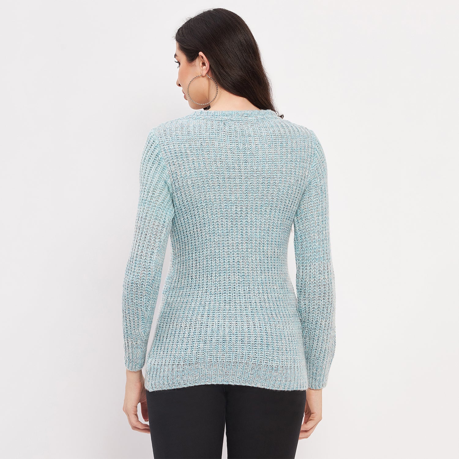 Duke Urban Women Full Sleeve Woven Sweater (LQS9778)