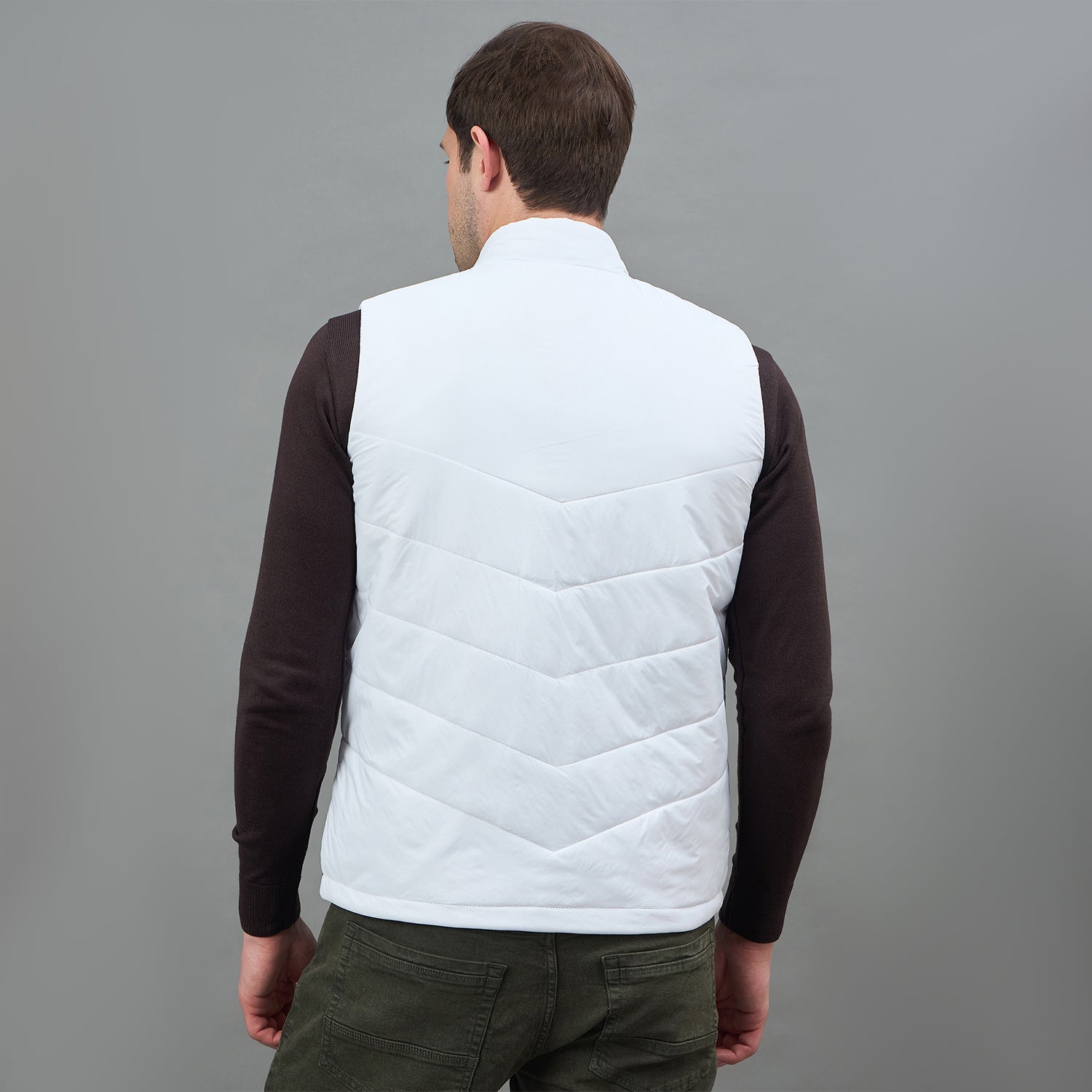 Duke Urban Men Sleeveless High Neck Bomber Jacket (SDZ2252)