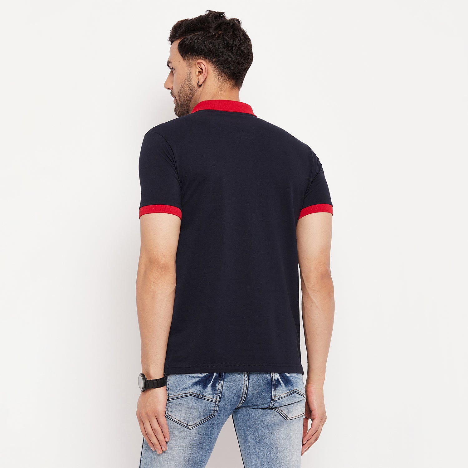 Duke Stardust Men Half Sleeve Polo Neck Cotton T-shirt (1152)