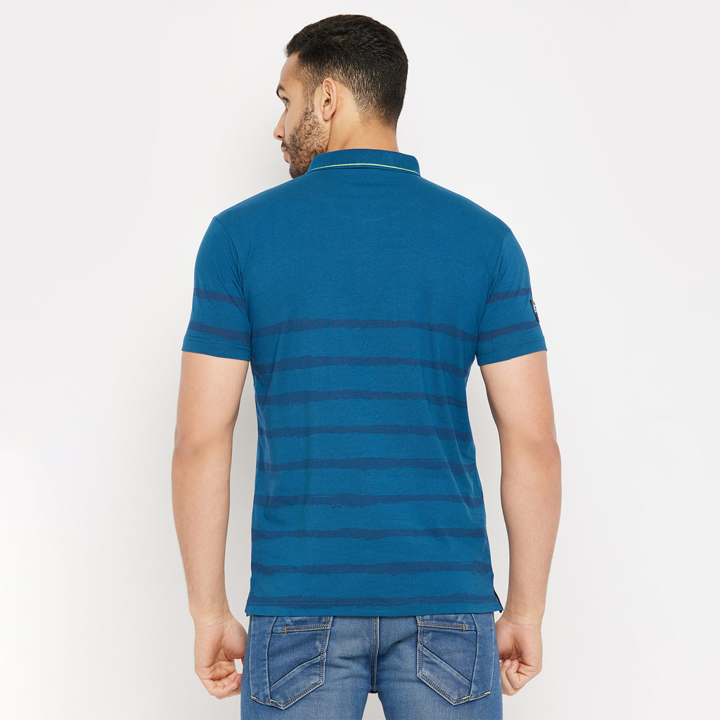 Duke Stardust Men Half Sleeve Polo Neck Cotton T-shirt (4389)