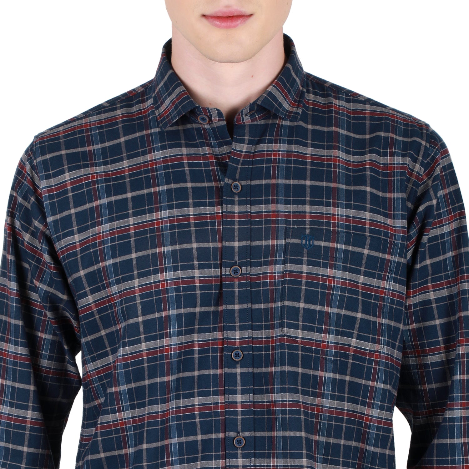 Duke Stardust Men Full Sleeve Cotton Shirt (SDO8CKOB)
