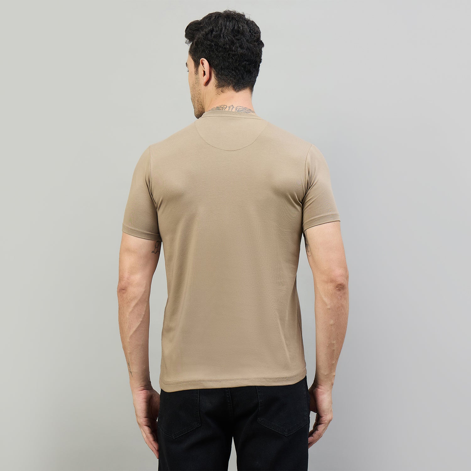 Duke Urban Men Half Sleeve Cotton Smart Fit Casual T-shirt (LF7803)
