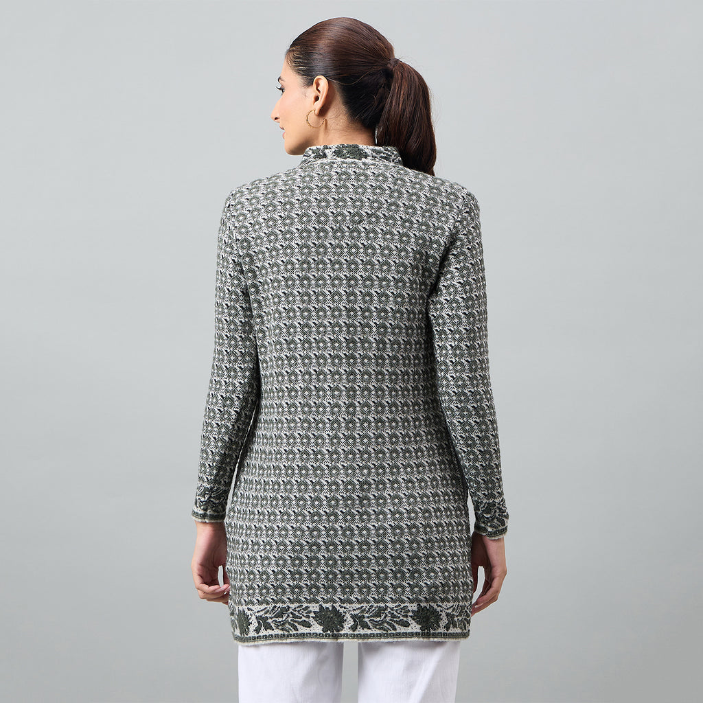 Duke Urban Women Full Sleeve Front Open Regular Cardigan (SDS1358)