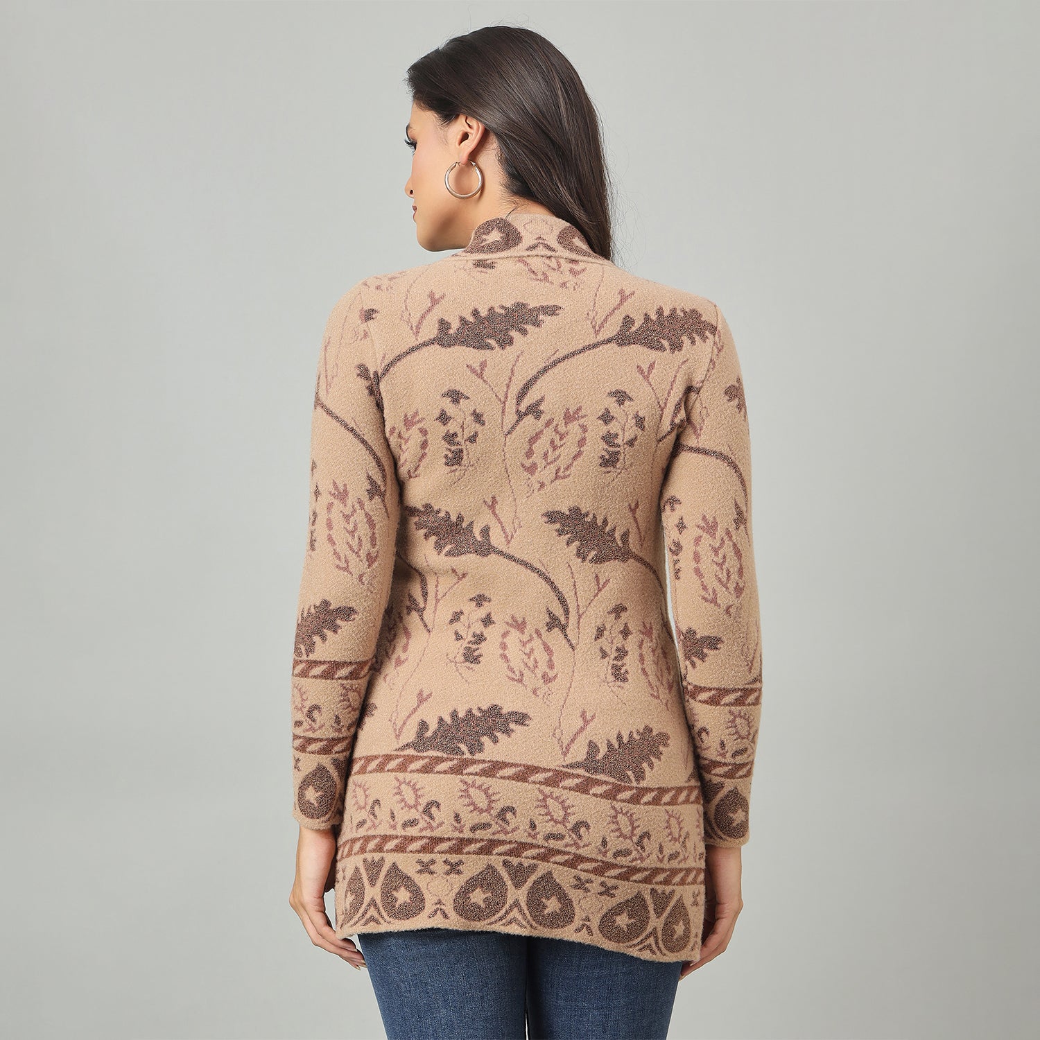 Duke Urban Women Long Coat Shortstyle Sweater (SDS1305)