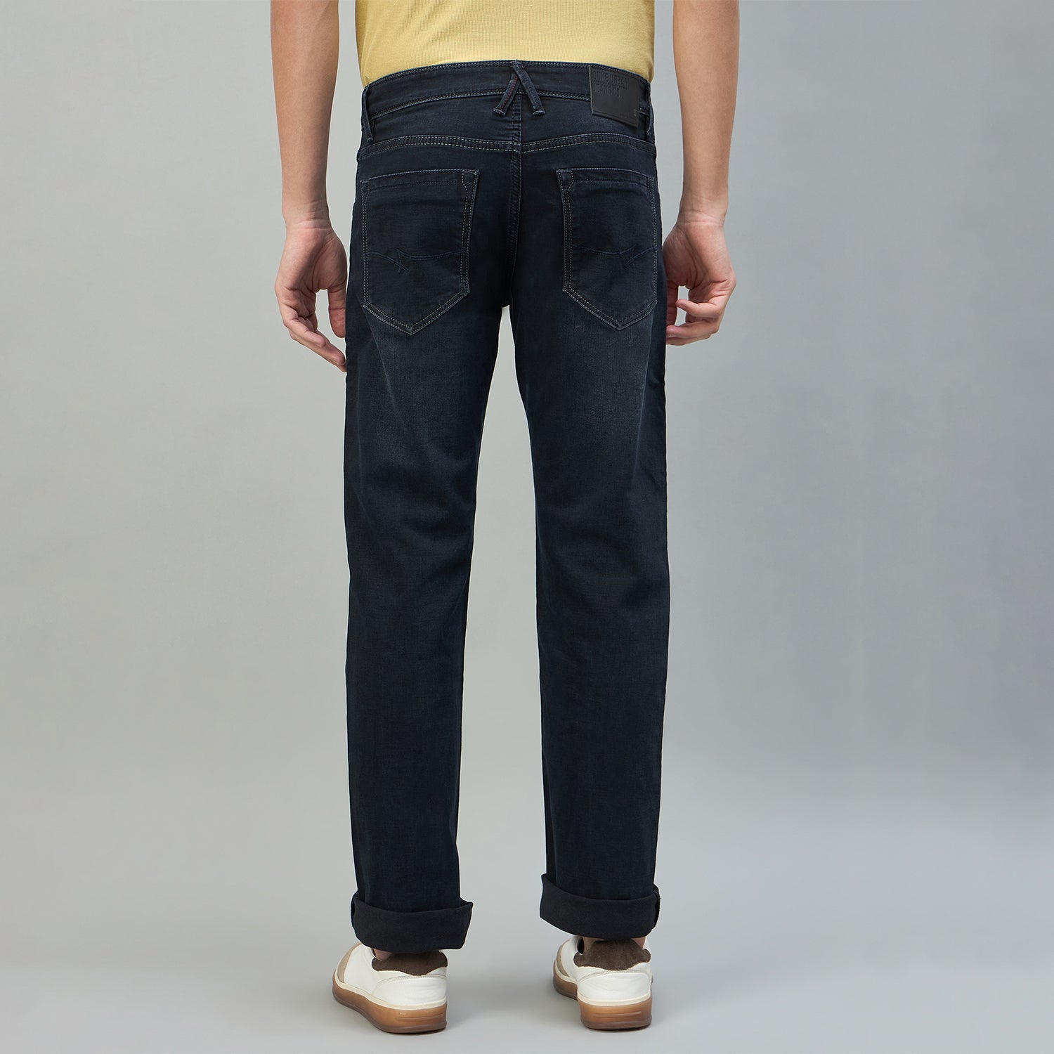 Duke Urban Men Comfort Fit Mid-Rise Light Fade Stretchable Jeans (SDD9140C)