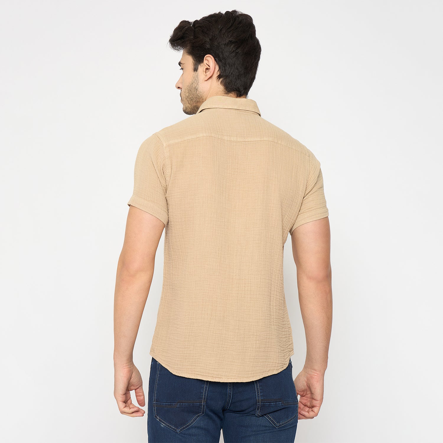 Duke Urban Men Half Sleeve Cotton Shirt (SDO2PLA)