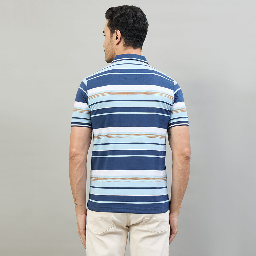Duke Urban Men Half Sleeve Cotton Smart Fit Casual T-shirt (LF7968)