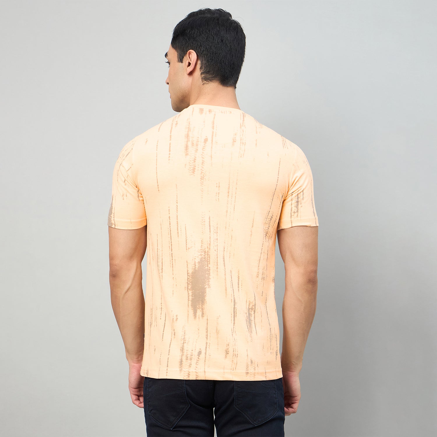 Duke Men Half Sleeve Cotton Smart Fit Casual T-shirt (LF7874)