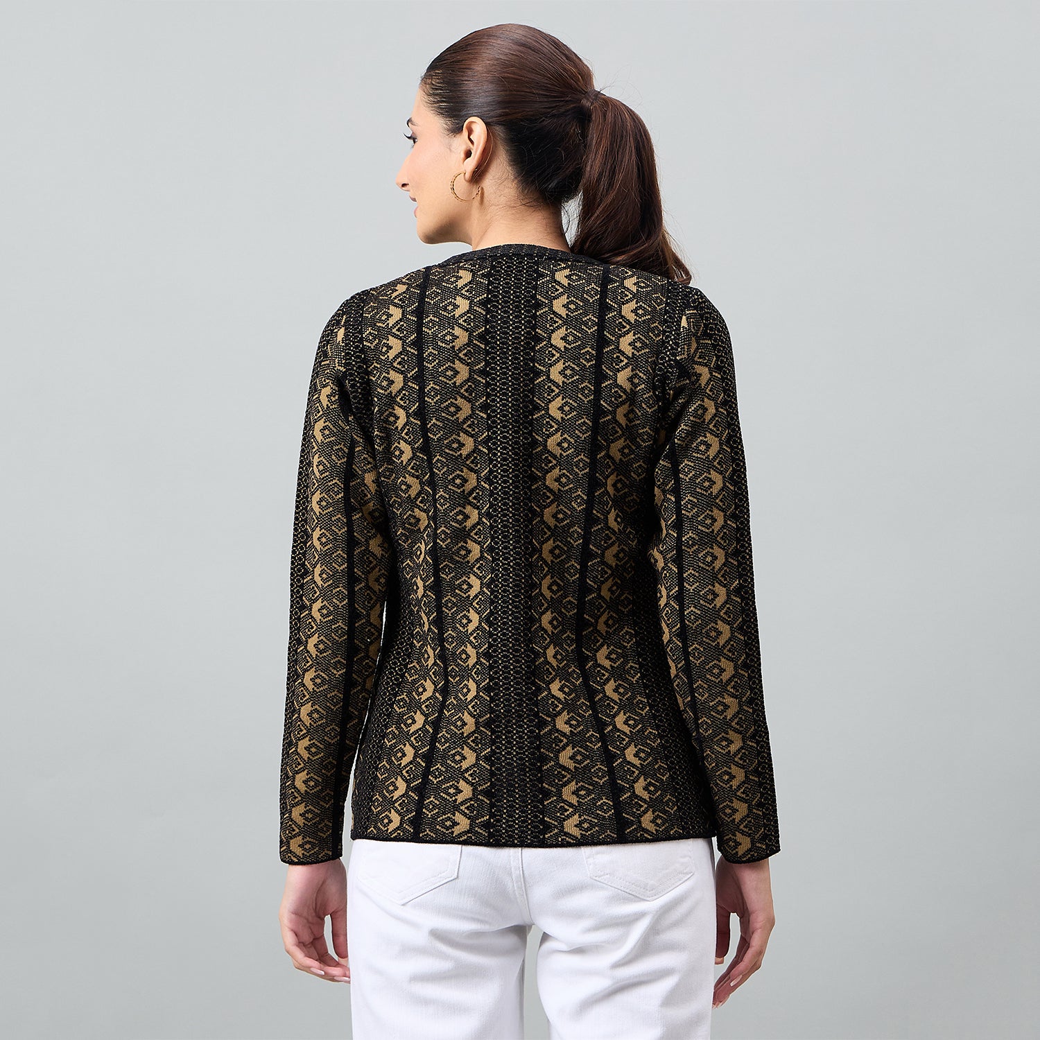 Duke Urban Women Full Sleeve Front Open Regular Cardigan (SDS1364)