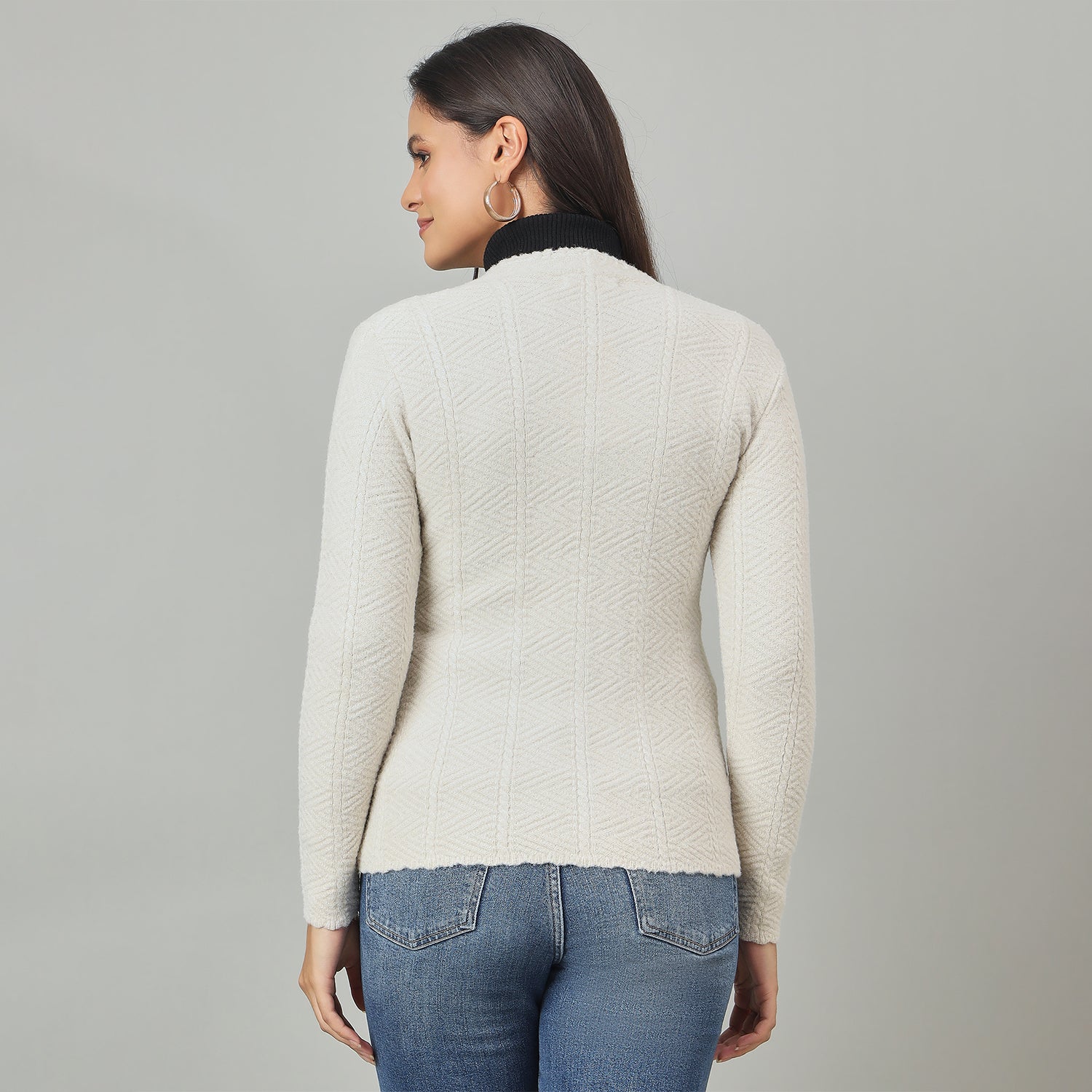 Duke Urban Women Front Open Regular Sweater (SDS1282)
