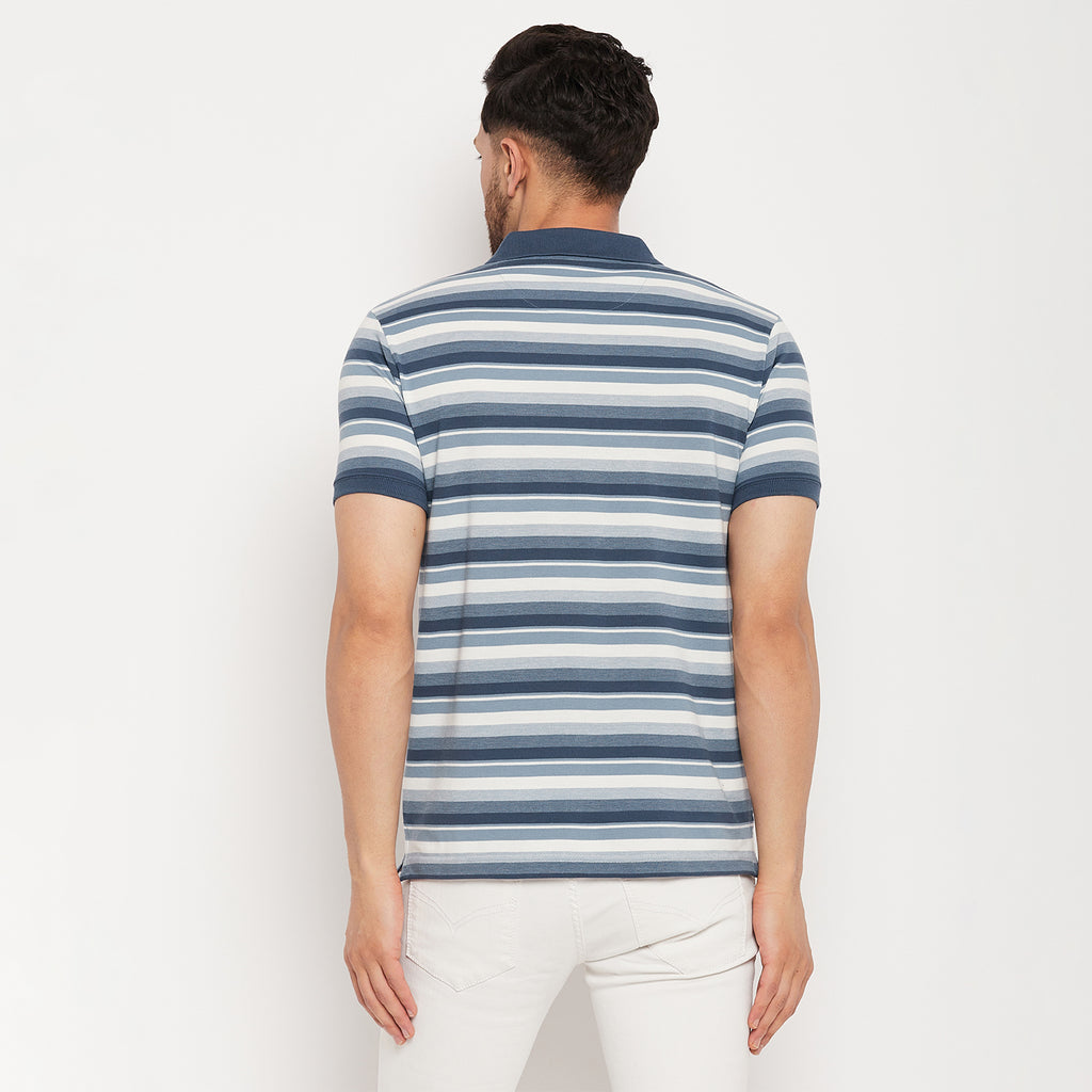 Duke Stardust Men Half Sleeve Polo Neck Cotton T-shirt (LF5846)