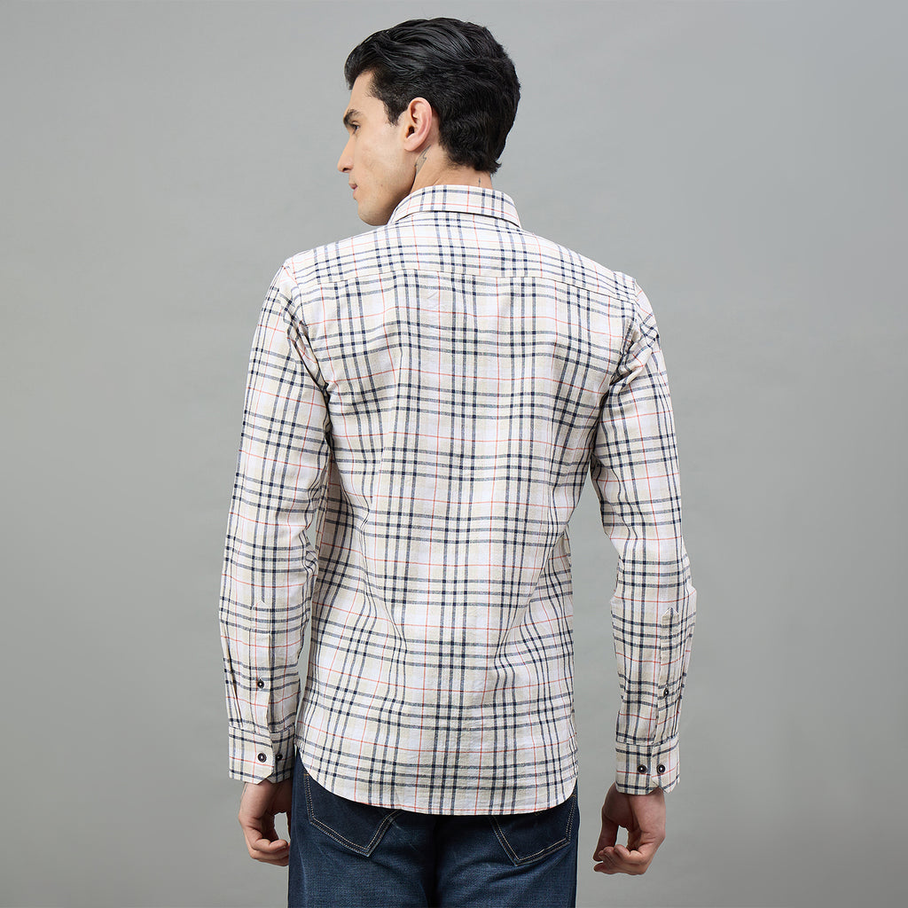Duke Urban Men Checkered Full Sleeve Spread Collar Regular Shirt (SDO9CKAH)