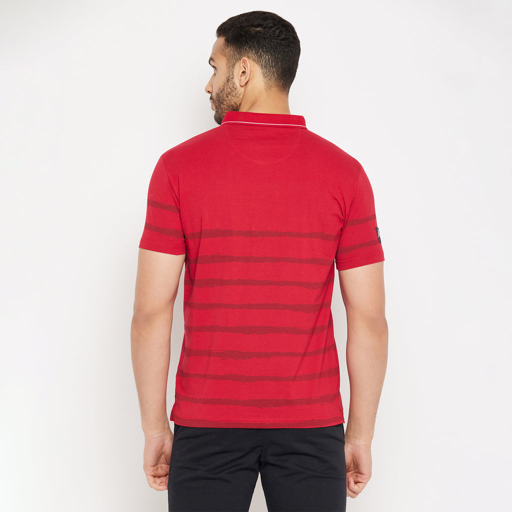 Duke Stardust Men Half Sleeve Polo Neck Cotton T-shirt (4389)